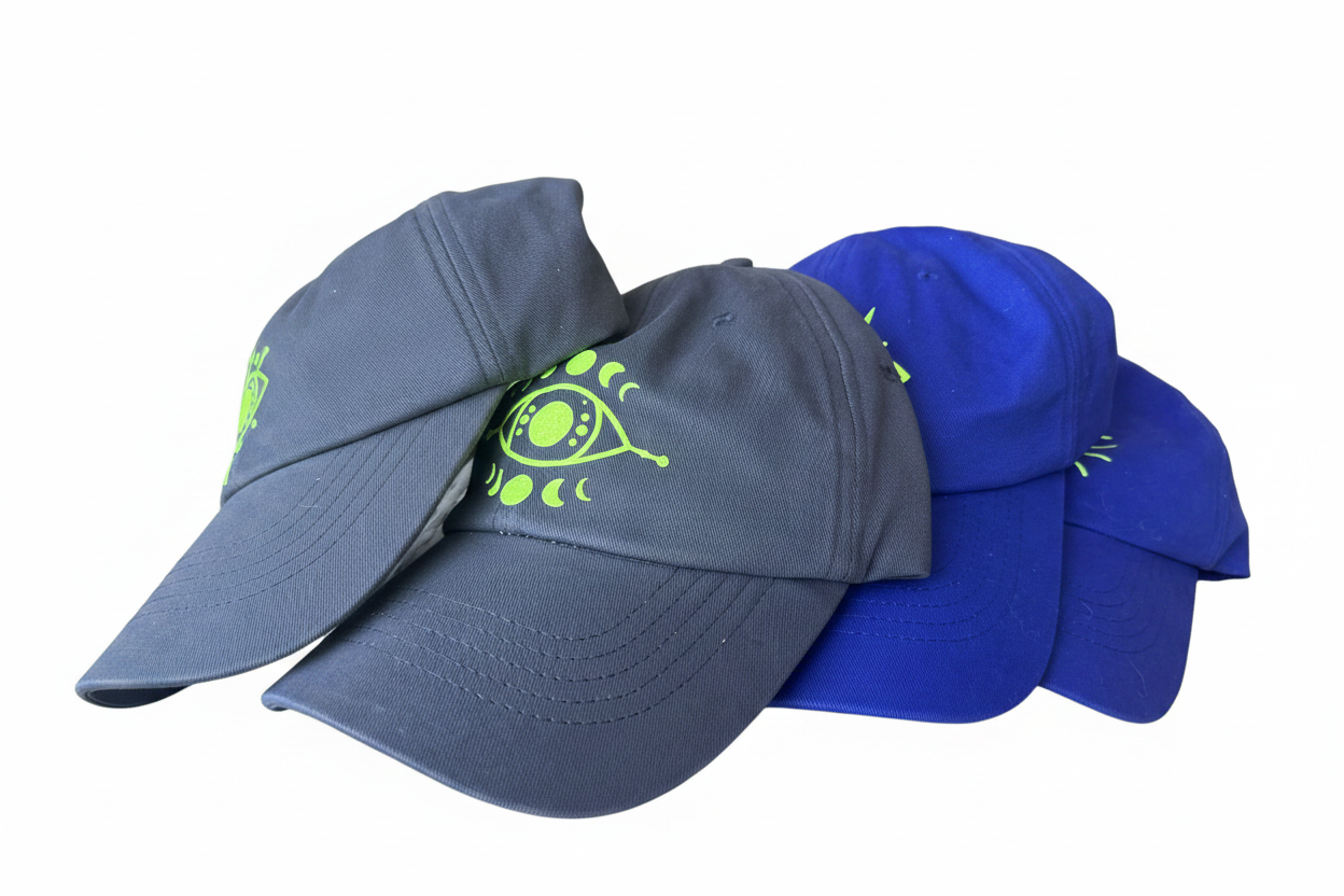 Silver Lined Baseball Caps