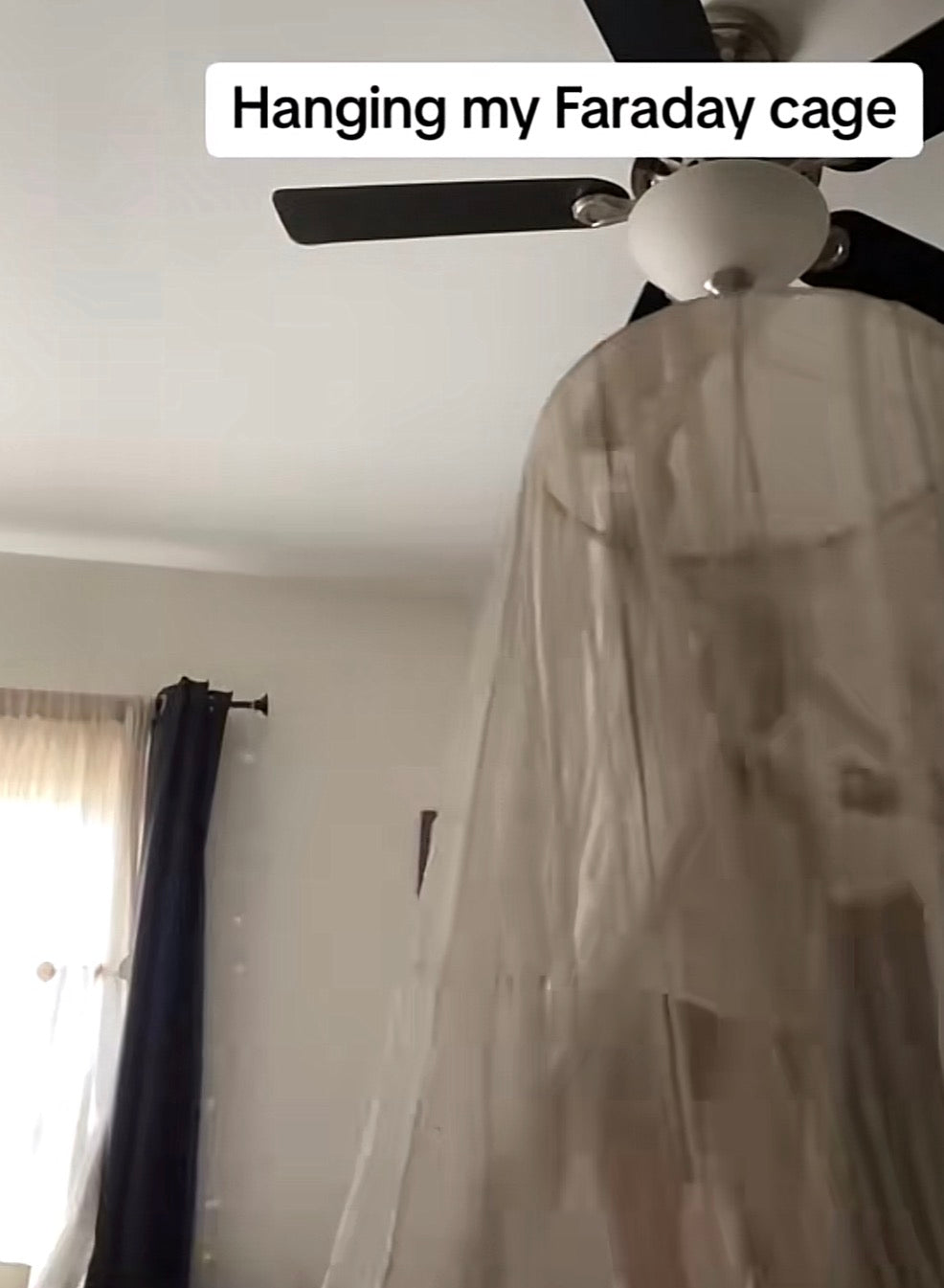 KING SIZE Faraday cage - real silver canopy!