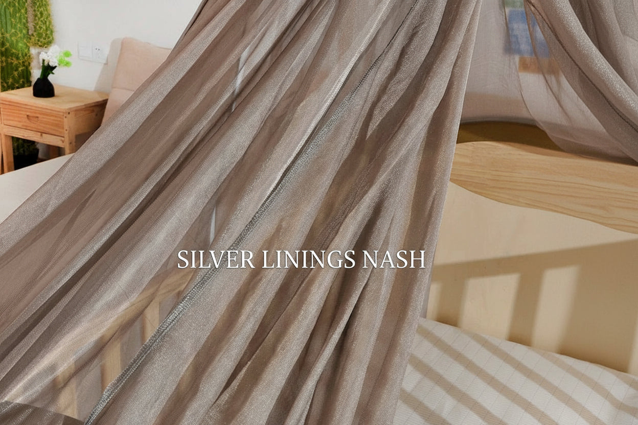 Baby Circular Type EMF Shielding Canopy Frequency Shield Net for CRIB Silver Linings Bed Canopy 5g Net Canopy for Bed