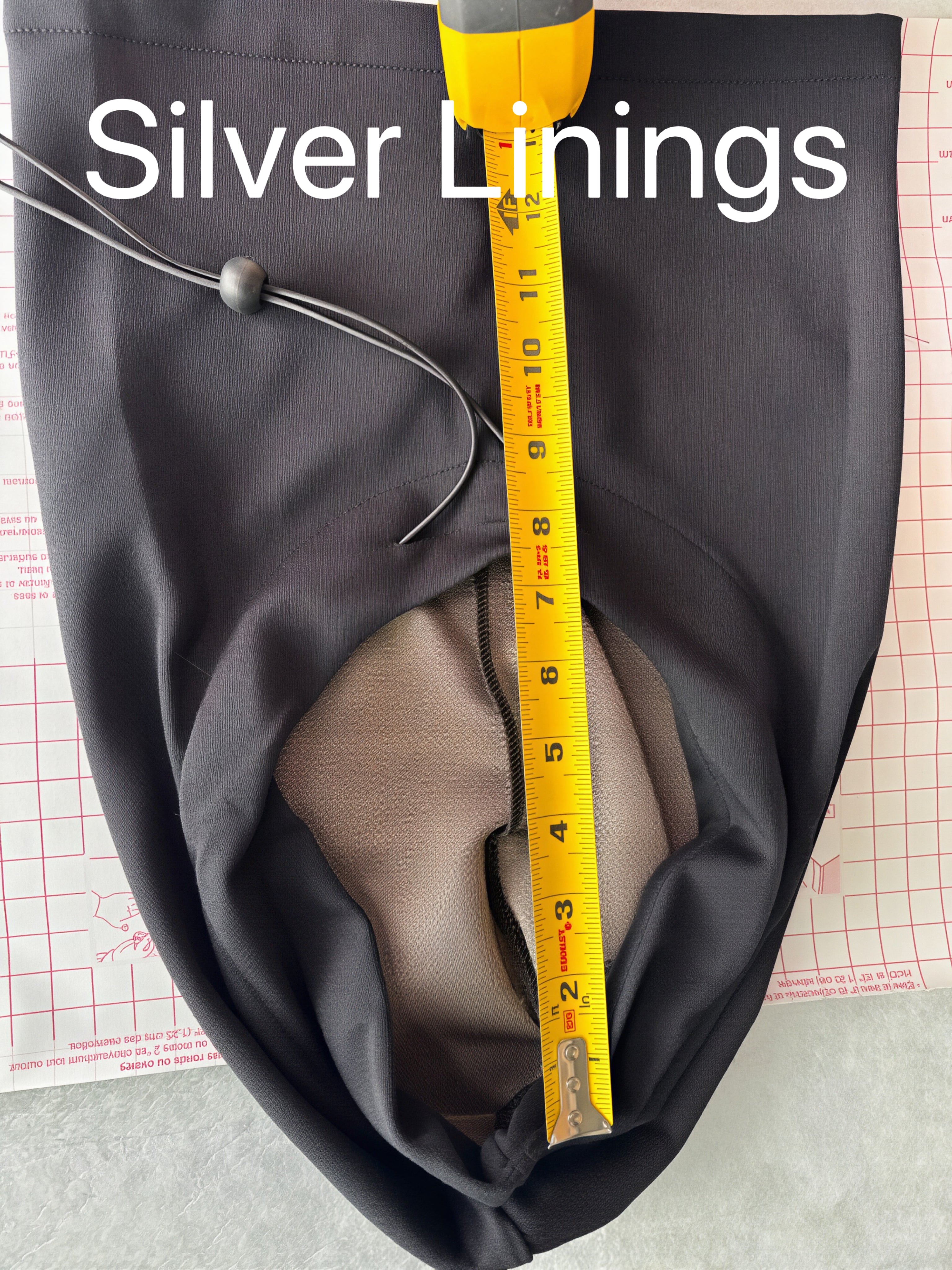 Faraday Silver Lining Hood Black drawstring