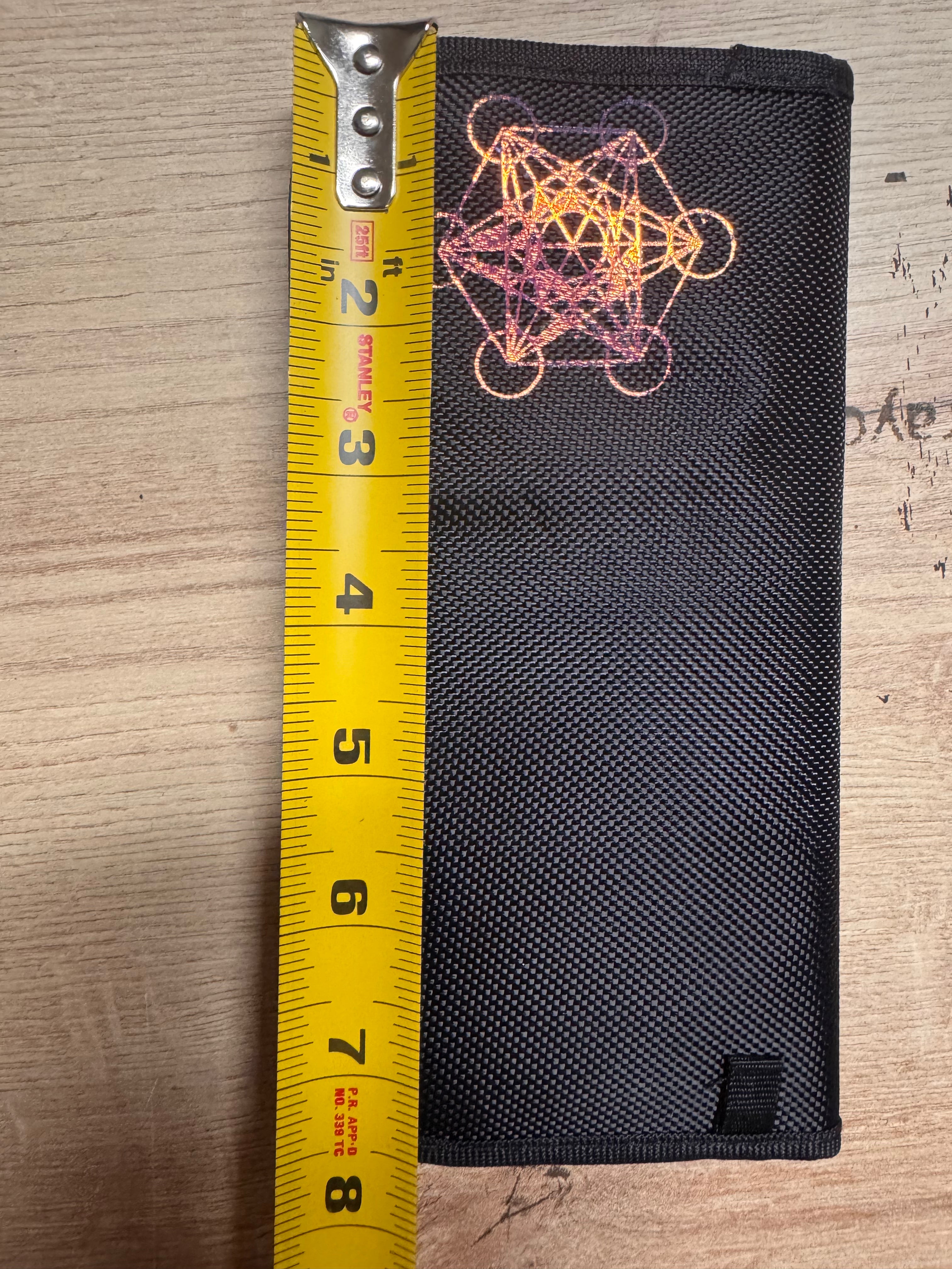 Metatrons cube Extra Strong Faraday Pouch – The Ultimate Signal-Blocking Coffin for Your Phone- no more ads or inflictions while you sleep!!
