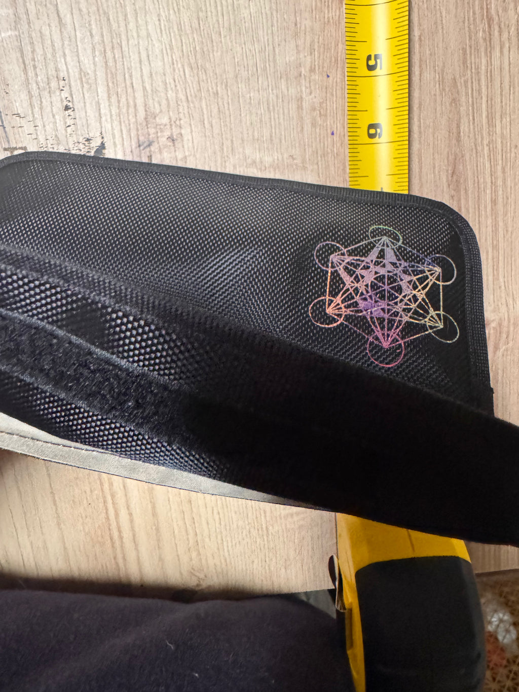 Metatrons cube Extra Strong Faraday Pouch – The Ultimate Signal-Blocking Coffin for Your Phone- no more ads or inflictions while you sleep!!