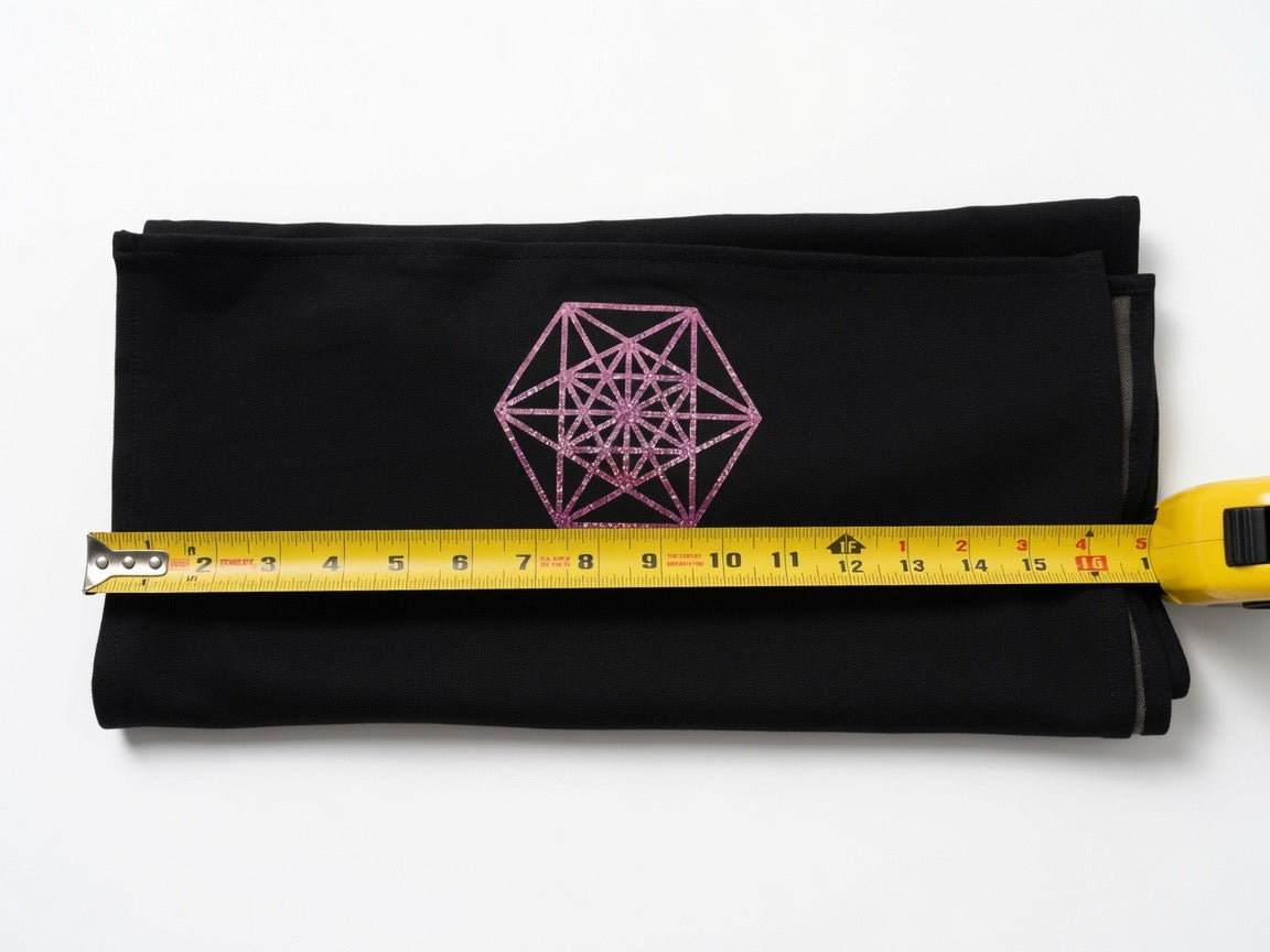 Customizable black silver lining scarf - faraday shield