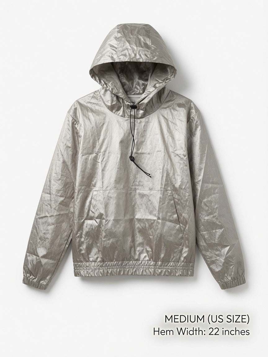 Silver Lining Faraday Ghost Hoodie - emf/wifi/5g/biometric scanning full shield