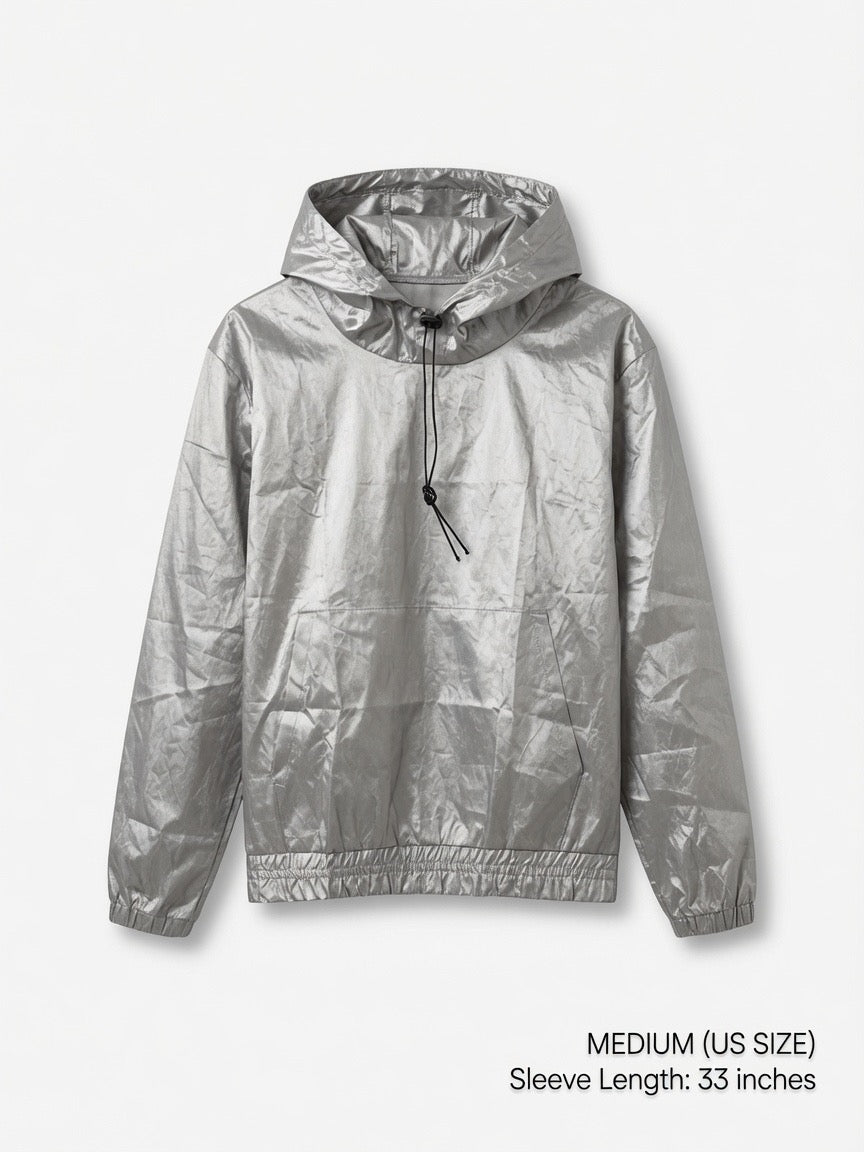Silver Lining Faraday Ghost Hoodie - emf/wifi/5g/biometric scanning full shield