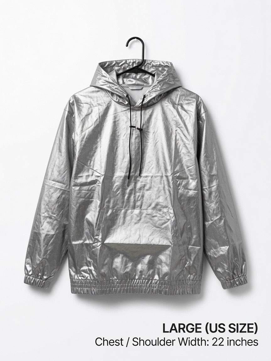 Silver Lining Faraday Ghost Hoodie - emf/wifi/5g/biometric scanning full shield