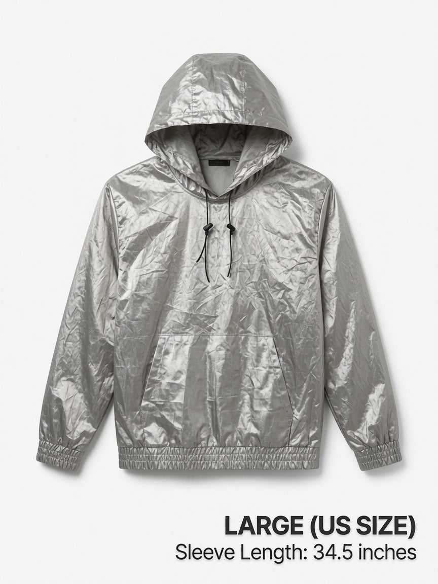 Silver Lining Faraday Ghost Hoodie - emf/wifi/5g/biometric scanning full shield