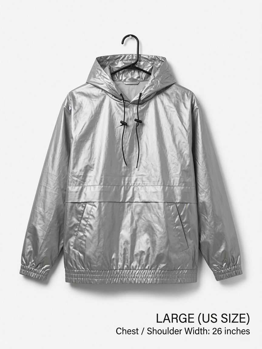 Silver Lining Faraday Ghost Hoodie - emf/wifi/5g/biometric scanning full shield
