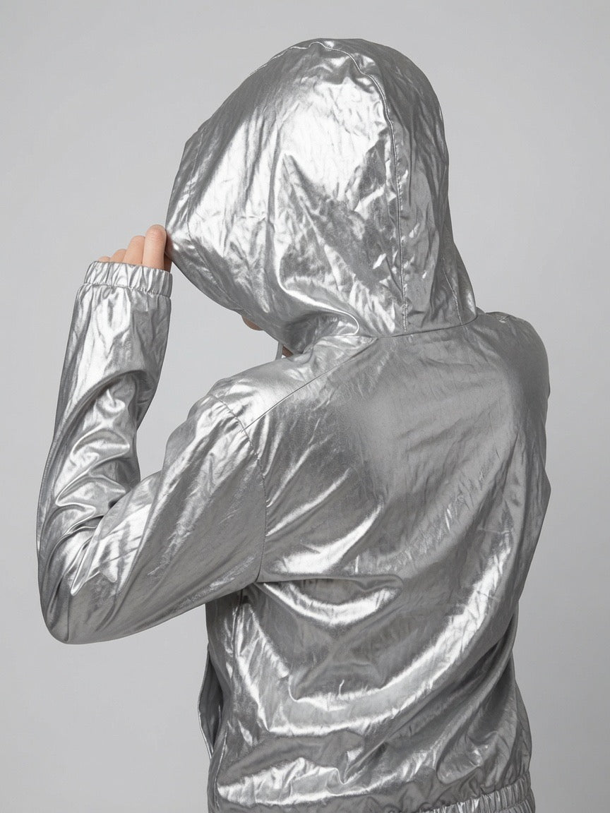 Silver Lining Faraday Ghost Hoodie - emf/wifi/5g/biometric scanning full shield