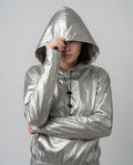 Silver Lining Faraday Ghost Hoodie - emf/wifi/5g/biometric scanning full shield